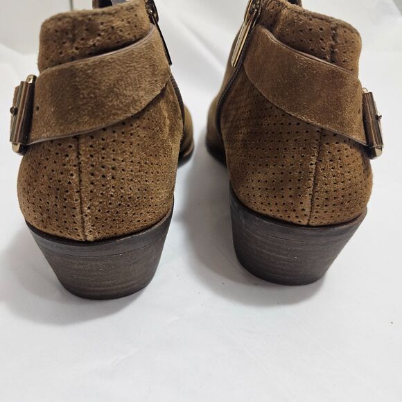 Vince Camuto W SZ 6 Leather Western ankle booties Brown Suede Boho Parveen - Picture 7 of 7